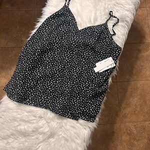 Abound Black and White Spotted Camisole